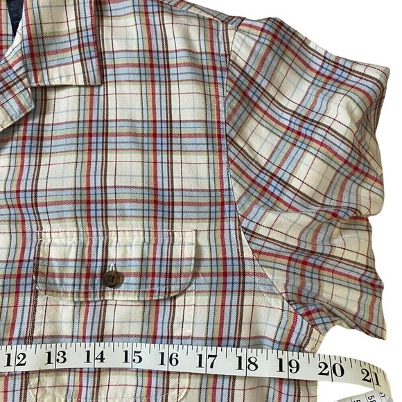 Crazy Horse Liz Claiborne Long Sleeve Plaid Button Front Shirt Women's Size L - Picture 6 of 8
